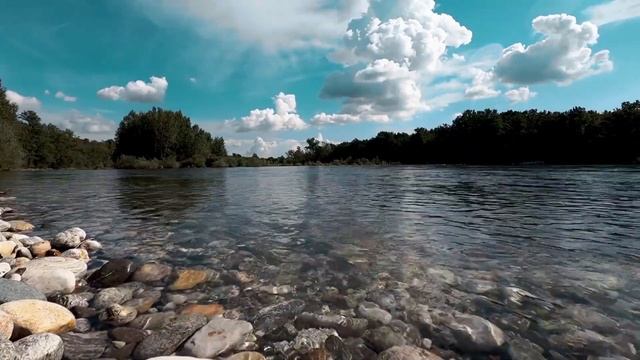 Расслабляющий шум реки. Звуки текущей воды. Звуки природы. смотреть онлайн