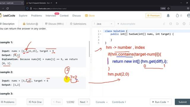 1. Two Sum leetcode Solution in java | leetcode | realNameHidden | java смотреть онлайн