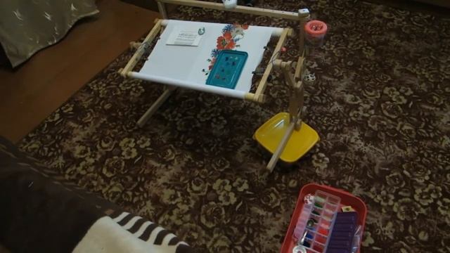 34 ❁Вышивка❁Одно из моих мест для вышивания, организация бисерного процесса от ТМ Кольорова )) смотреть онлайн