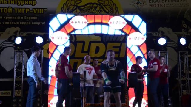 Нечаев Евгений. Жим лежа 330 кг. Золотой Тигр 8 смотреть онлайн