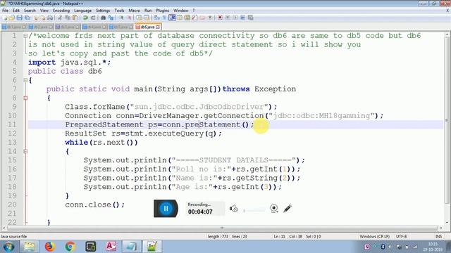 advanced java to ms access 2010 database connectivity part 7 llshow full data step by stepll смотреть онлайн