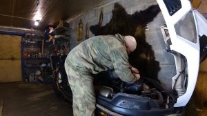 Замер компрессии на снегоходе. Stels Viking 600. Пробег 9358 км.