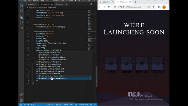Launch Countdown Timer | Frontend Mentor Challenge смотреть онлайн