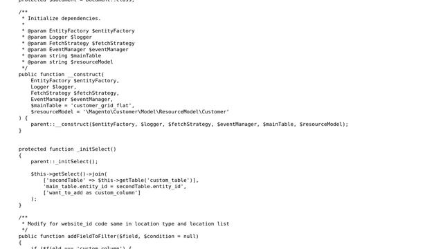 Magento: my-collection.php is not called when add column to customer list grid смотреть онлайн