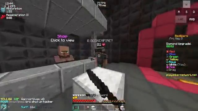 Keyboard + Mouse Sounds ASMR Pika Network Bedwars (Blue Switches) | Pixelqte смотреть онлайн