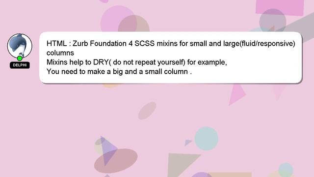 HTML : Zurb Foundation 4 SCSS mixins for small and large(fluid/responsive) columns смотреть онлайн