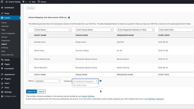 Importing Your Events using The Events Calendar смотреть онлайн