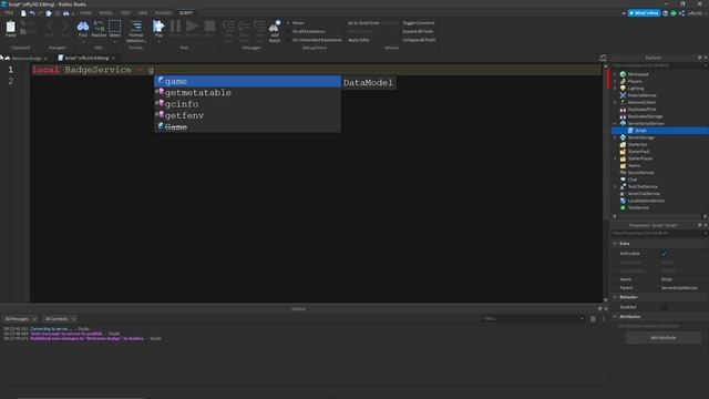 How to make a Welcome Badge | Roblox Scripting Tutorial смотреть онлайн