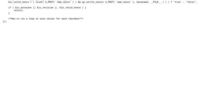 Wordpress: Save metabox with multiple checkbox array смотреть онлайн