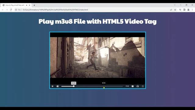 How to Play m3u8 Files with HTML5 Video Tag смотреть онлайн
