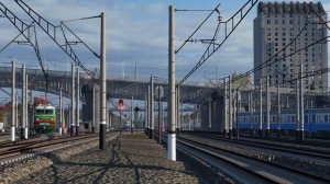 На вокзале Харьков-Южный. С объявлением поездов(информатор) Transport Fever 2