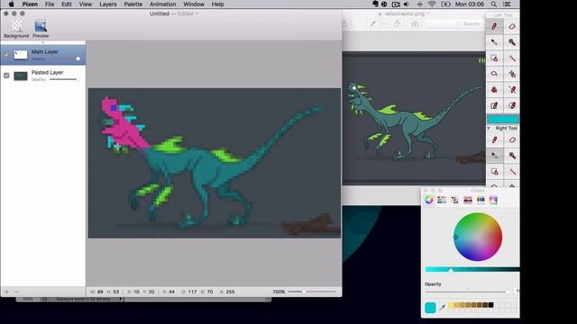 THEROPODS: Velociraptor Pixel Speed Painting смотреть онлайн