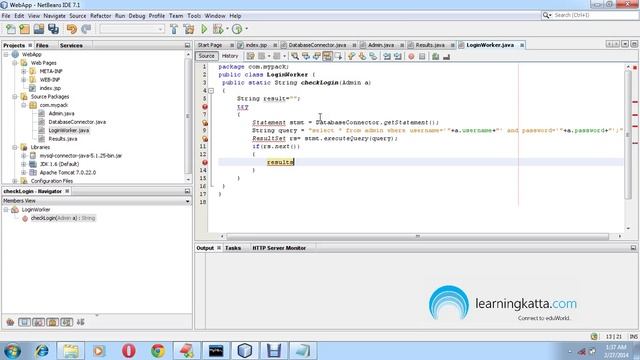 Developing Web Application in Netbeans Part-3 смотреть онлайн