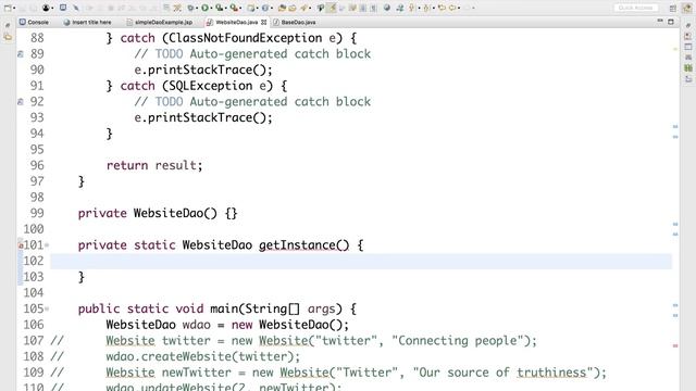 00620 refactored dao to singleton смотреть онлайн