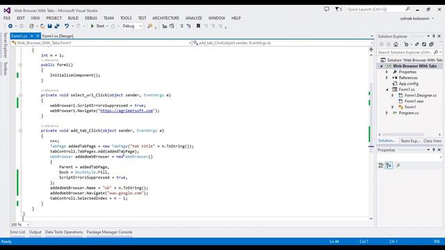 How to Create WebBrowser with Multiple Tabs in WinForms C# смотреть онлайн