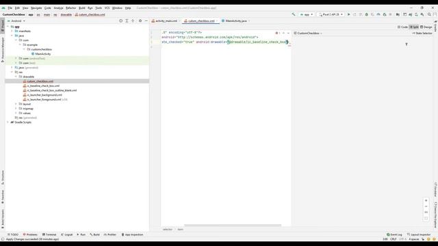 Custom CheckBox in Android Studio Tutorial 2022 смотреть онлайн