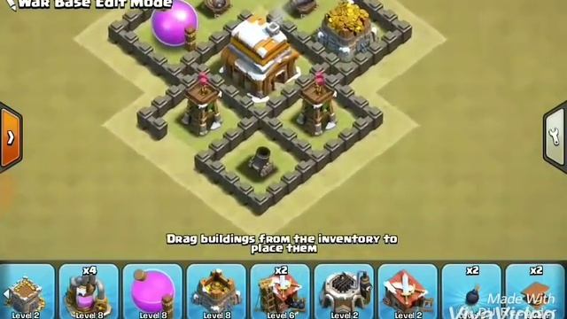 Clash of Clans สอนจัดบ้านเลเวล4แบบโหดๆ#2 смотреть онлайн