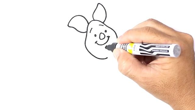 How to DRAW PIGLET Easy Step by Step Drawing Tutorials смотреть онлайн