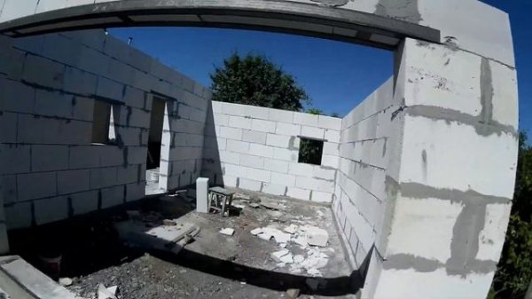 ГАРАЖ ИЗ ПЕНОБЛОКОВ 4х6м за 50т.р