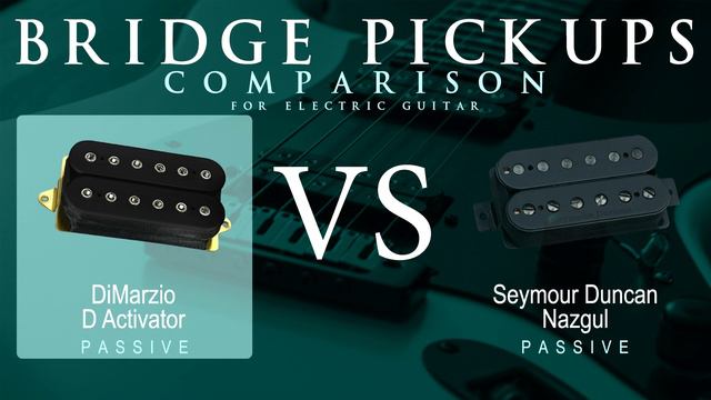 DiMarzio D ACTIVATOR vs Seymour Duncan NAZGUL - Passive Bridge Pickup Guitar Tone Comparison Demo смотреть онлайн
