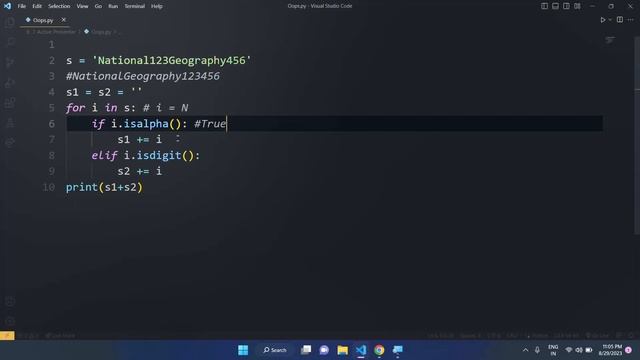 How to separate alphabets and digits of a given string | Python | Telugu | Quest. смотреть онлайн