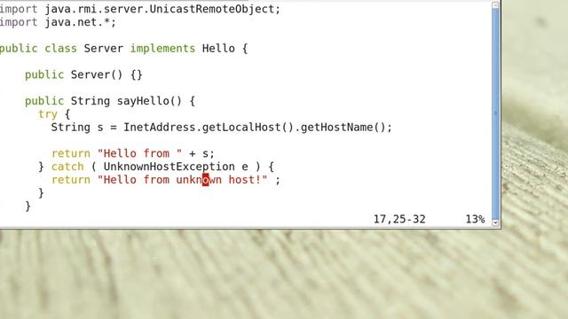 Using java rmi смотреть онлайн
