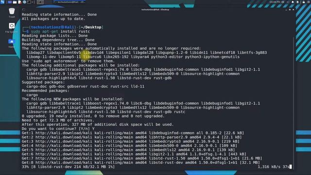 How to Install Rust on Kali Linux 2021.3 | Install Rust Programming Language on Kali Linux 2021.3 смотреть онлайн
