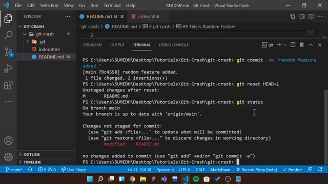 Undoing in Git | How To Undo Your Commits ? | Hindi Tutorial | Git & GitHub for Beginners | смотреть онлайн