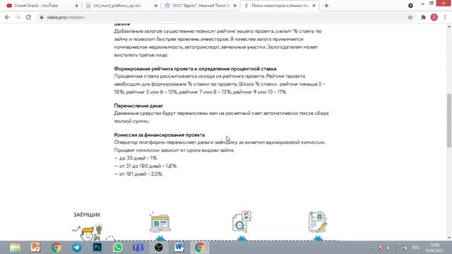 Обзор инвестиционной платформы "ВДело" смотреть онлайн