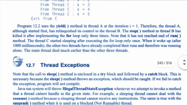 Using thread methods in java | Java audiobook | java balaguruswamy audiobook смотреть онлайн