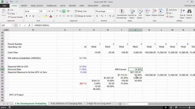 Development Probability And IRR