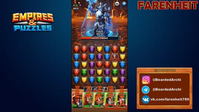 ПЕРВЫЙ 14* ТИТАН! МОООЩНЫЙ ДЕД) Empires & Puzzles смотреть онлайн