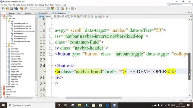 Bootstrap Scrollspy Tutorial #part13 in Tamilதமிழ் смотреть онлайн