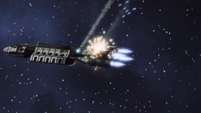 Battlestar Galactica Deadlock - Autocam Battle Footage - Battle of the Ion nebula смотреть онлайн