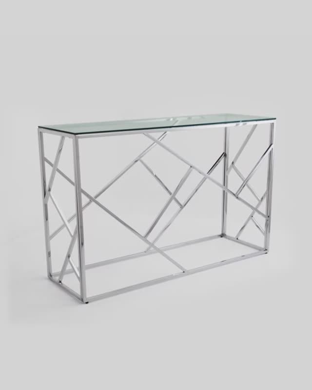 Консоль АРТ ДЕКО. Стильная модель туалетного столика с изящным каркасом смотреть онлайн