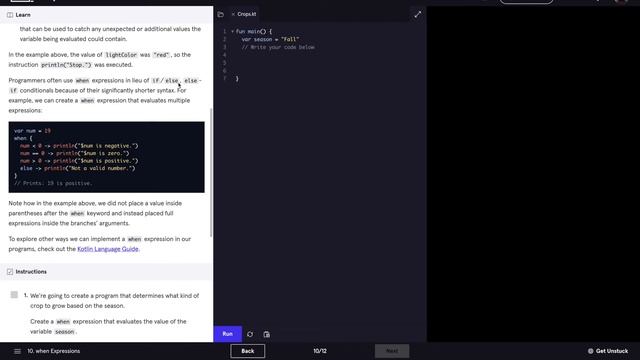 6. Conditional Expressions II - Learn Kotlin - Codecademy смотреть онлайн