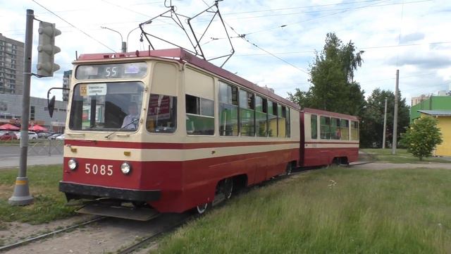 Трамвай ЛВС-97К №5085 смотреть онлайн