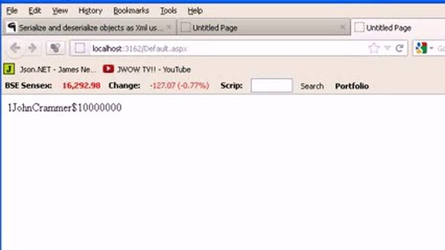 xml Serialization - xml Deserialization tutorial.flv смотреть онлайн