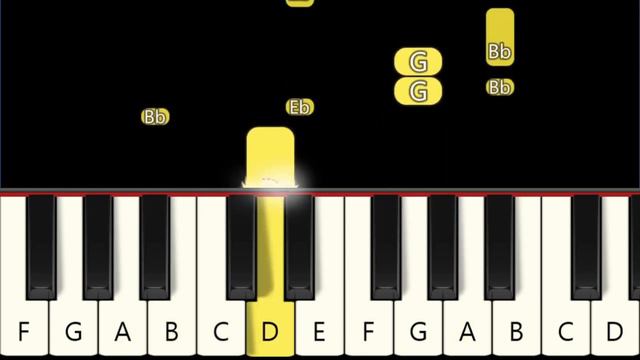 Baseball Hockey Charge Stadium Organ Theme - Easy and Slow Piano tutorial - Beginner смотреть онлайн