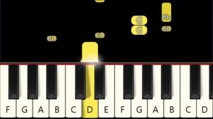 Baseball  Hockey Charge Stadium Organ Theme - Easy and Slow Piano tutorial - Beginner