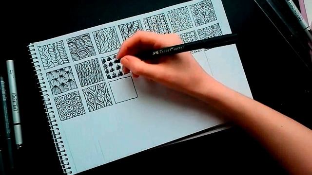 Рисуем 35 узоров для дудлинга. Графика и зенарт. 35 Samples For Doodling And Zenart.