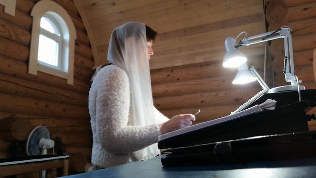 Одна на клиросе. Милость мира Ковальджи 7,"Достойно есть" глас 6 подобен "Волною морскою" смотреть онлайн