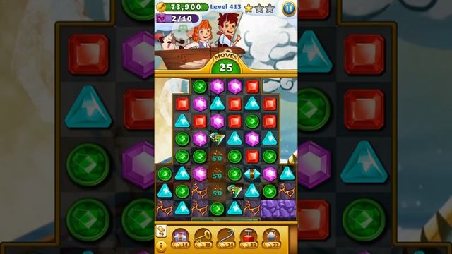 Jewel Mania Double Diamond blast Level 413 смотреть онлайн