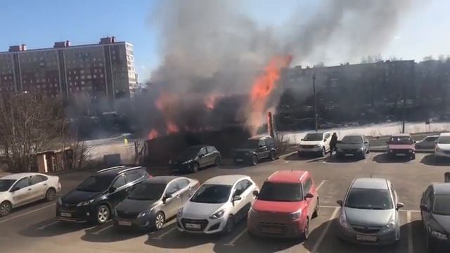 ? Горит дом в ЖК Зеленые аллеи. г. Видное смотреть онлайн