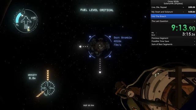 Outer Wilds Speedrun - Solanum% (Shipless) in 18:55.5 [PB] смотреть онлайн