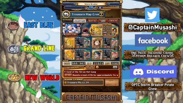My Team For Treasure Map! Preparation ! One Piece Treasure Cruise смотреть онлайн