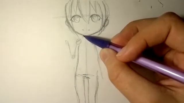 Рисуем чиби. Простой урок (часть 5) смотреть онлайн