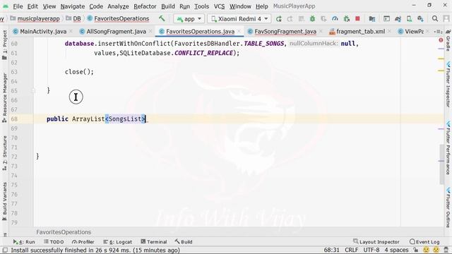 How to create Music Player App in Android with Java | Music Player App| Favorite Fragment Part 17 смотреть онлайн