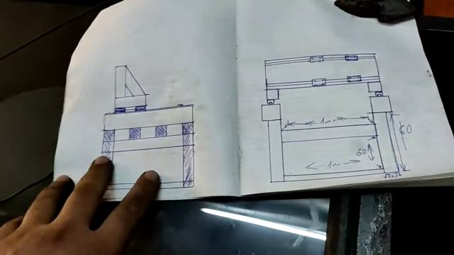 Начало изготовления фрезерного станка. Часть 1 - Рама рабочего стола. смотреть онлайн