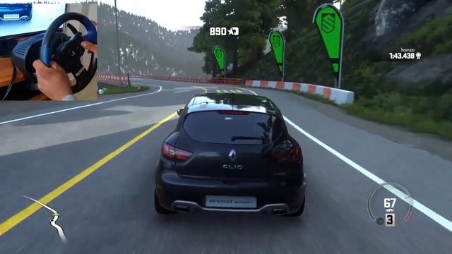 clubdriver ps5 gameplay RENAULT Clio 4 t150 thrustmaster смотреть онлайн